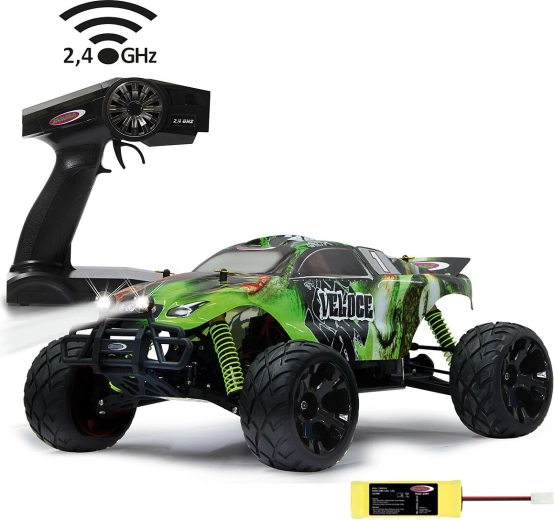 RC monster truck Jamara Veloce 4WD 1:10 s LED osvetlením