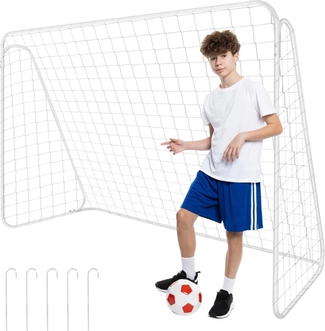 Futbalová bránka Trizand 213 × 150 × 90 cm s kovovou konštrukciou a sieťou