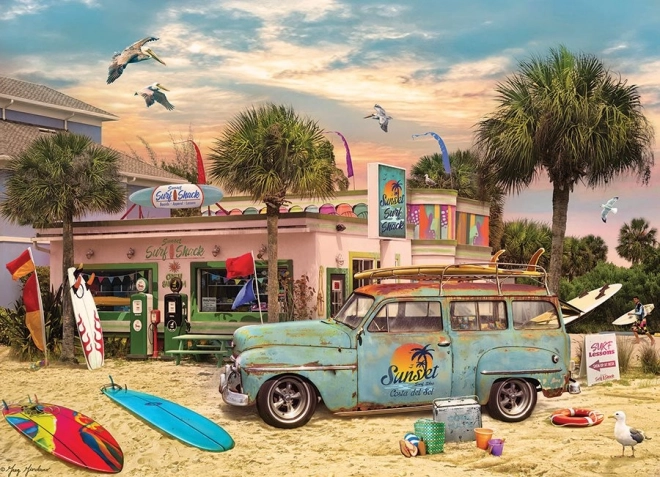 Puzzle Surfárska búda 1000 dielikov od Cobble Hill