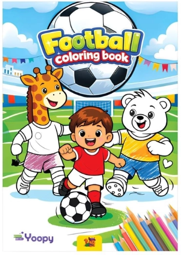 Futbalová omaľovánka A4