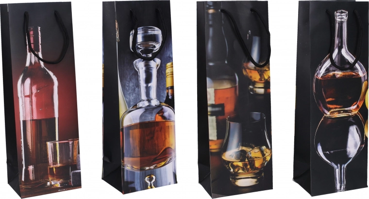 Darčeková taška na fľašu strednej veľkosti Celoročne