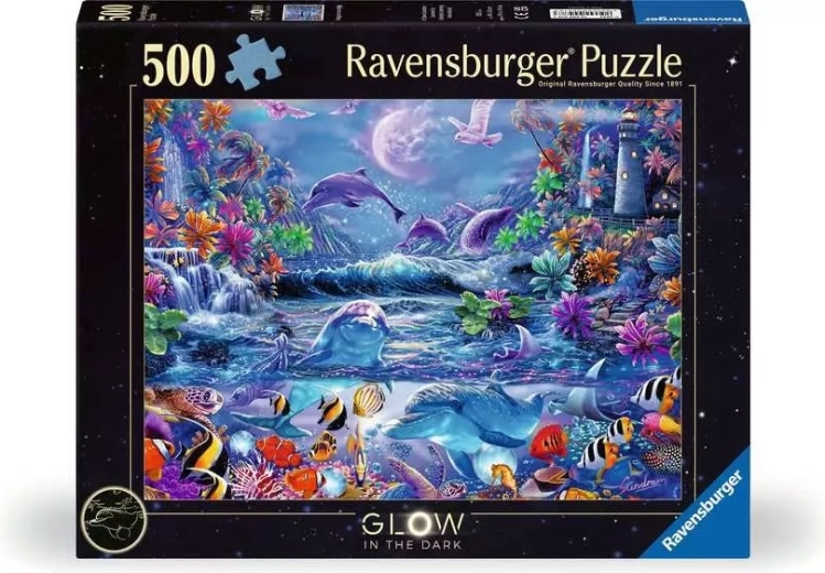 Svietiace puzzle Ravensburger Čaro mesačného svitu 500 dielikov