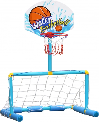 Woopie vodný športový set 2 v 1 – kôš s bránkou, loptičky a pumpička