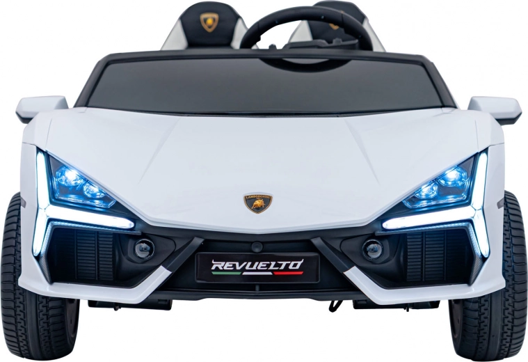 Detské elektrické auto Lamborghini Revuelto XL 24V – biele, dvojmiestne
