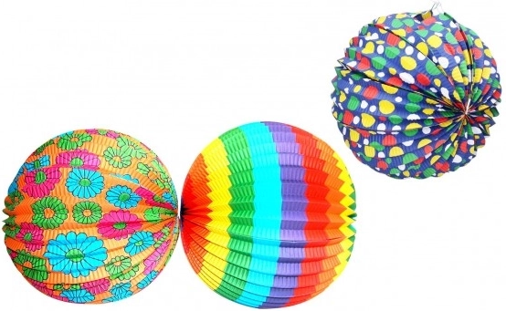 Papierový lampión balón 25 cm