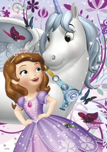 Dino puzzle Sofia a jednorožec 200 dielikov