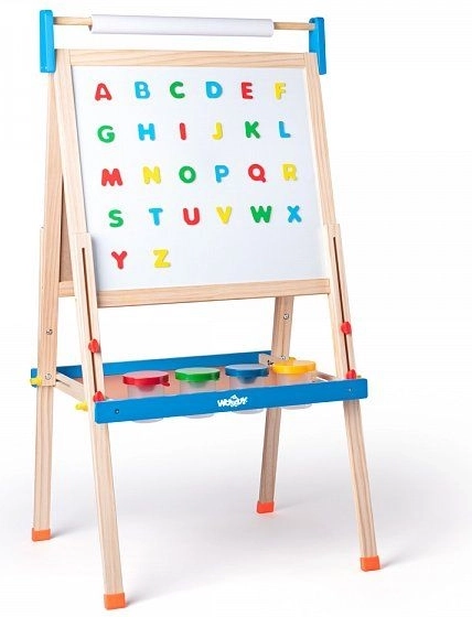 Detská obojstranná magnetická a kriedová tabuľa