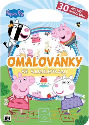 Omaľovánky so samolepkami Prasiatko Peppa