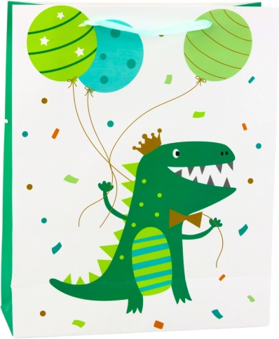 Darčeková taška Dinosaurus s balónikmi 32 x 26 x 10 cm