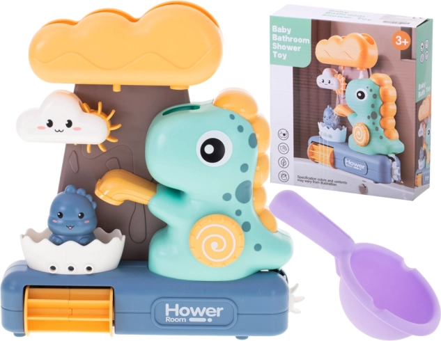 Detská kúpace hračka s dinosaurami a kolieskom