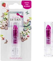 Lukky detská rúžka so trblietkami jahodová, purpurová