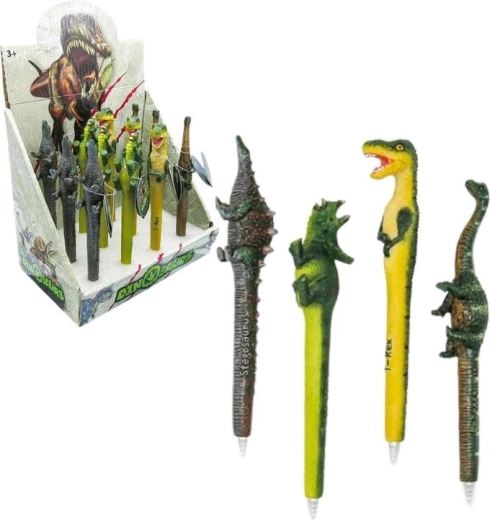 Dinosauří pero – veselý školský guľôčkový doplnok