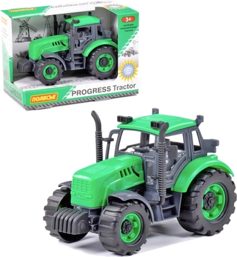Traktor na zotrvačník Polesie Progress zelený