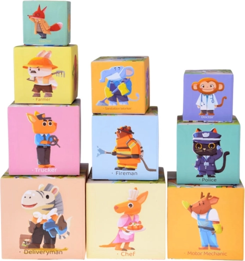 Zvieratká v povolaniach a vozidlá pre rozvoj fantázie