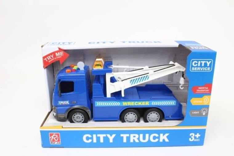 Odtahové vozidlo – truck s svetelnými a zvukovými efektmi v krabici