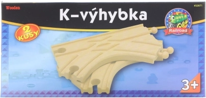 Výhybka pre Drevené Vláčikodráhy - 2 kusy
