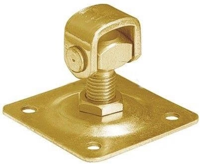 Nastaviteľný záves na prišróbovanie M20 × 100 mm, žlto pozinkovaný