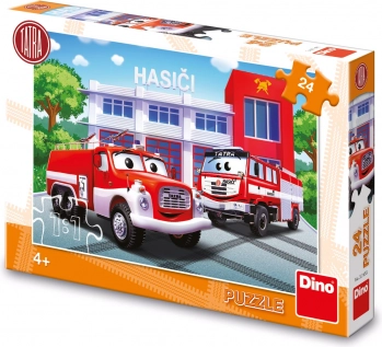Dino puzzle Hasiči 24 dielikov