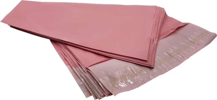 Ružové kuriérske plastové obálky XL 500 × 600 mm, 50 ks