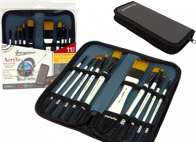 Sada štetcov pre umelcov 10 ks v puzdre