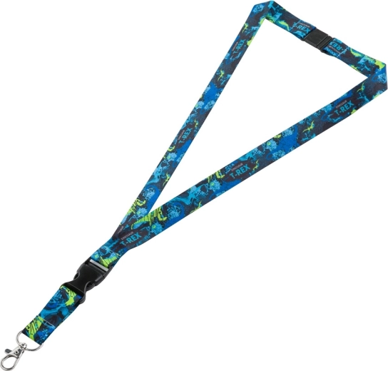 Prémiová kľúčenka s karabínkou s motívom dinosaura