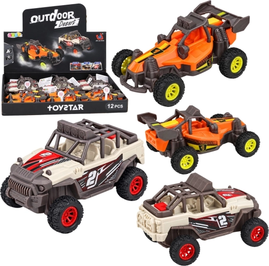 Terénna buggy so svetlami a zvukmi, 14 cm – 1 kus