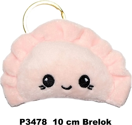 Ružový prívesok pieróg 10 cm