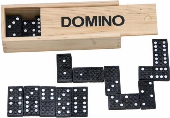 WOODY drevené domino v krabičke, 28 dielikov