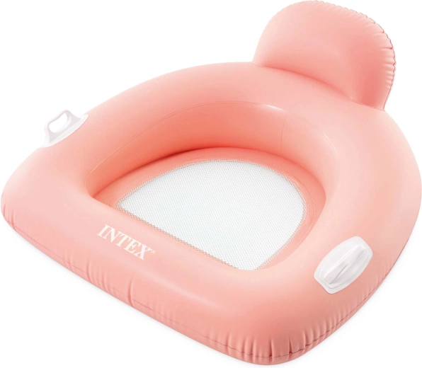 Intex Pillow Float Lounges ružové nafukovacie ležadlo do vody s vankúšom
