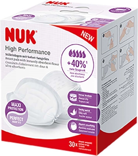 Prsné vložky NUK High Performance 30 ks