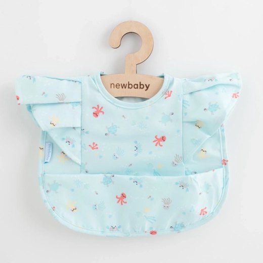 Luxusný dievčenský podbradník s volánikmi NEW BABY