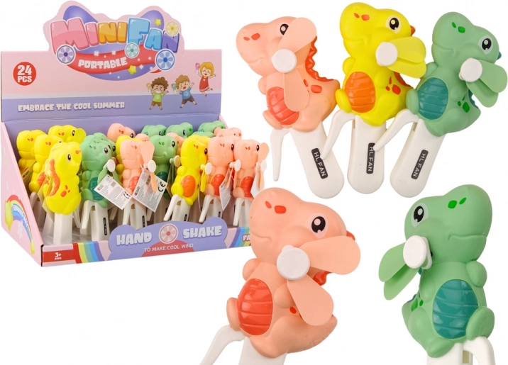 Ručný veterný mlyn Dinosaura Mini veterný mlyn pre deti 3 farby