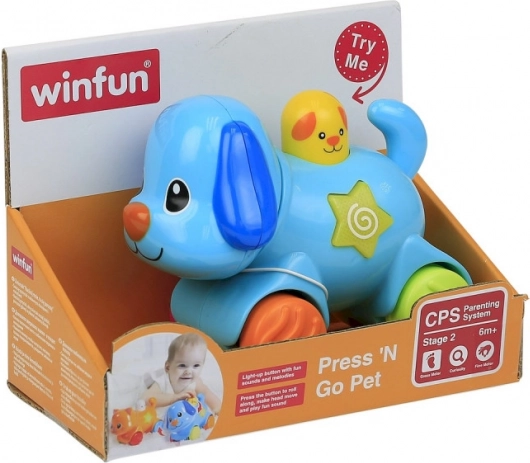 Interaktívny psík Nesmieš sa a choď – hračka pre batoľatá