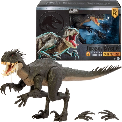Mattel Jurassic World Hammond Collection Scorpios rex – zberateľská figúrka dinosaura 43 cm