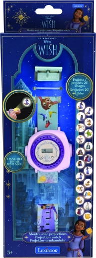 Digitálne projekčné hodinky Lexibook Disney Wish s 20 obrázkami
