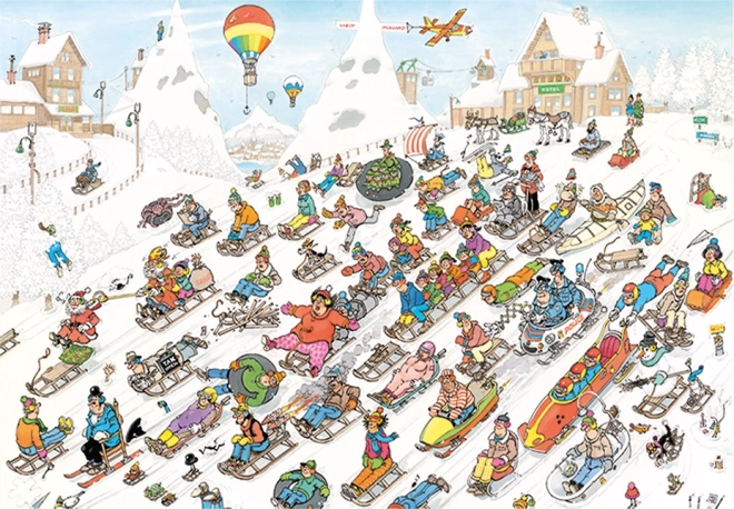 Puzzle JUMBO Jan van Haasteren – Z kopca, 2000 dielikov
