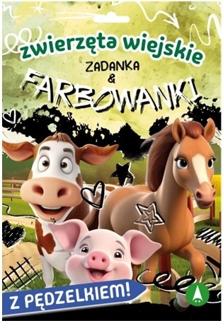 Hádanky a vodové omaľovánky – zvieratká z farmy