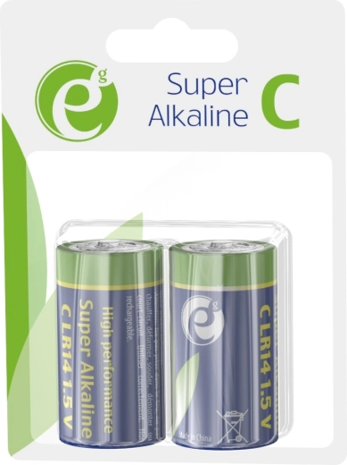 Alkalické batérie C LR14 1.5 V, balenie 2 ks
