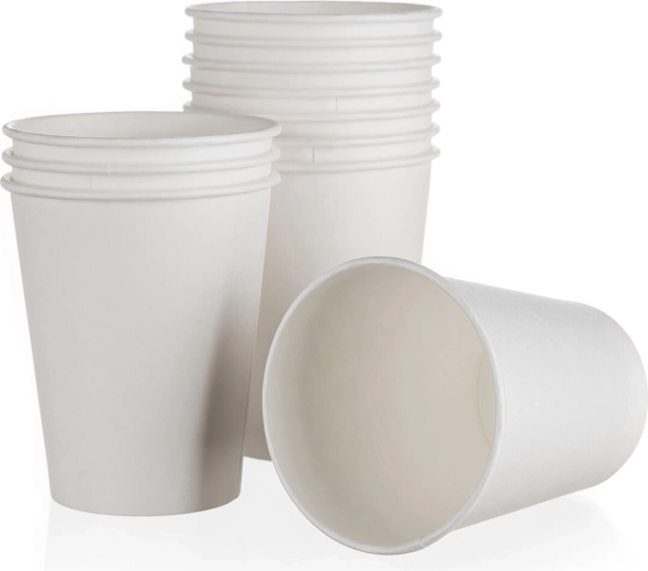 Papierové poháriky 200 ml biele 12 ks