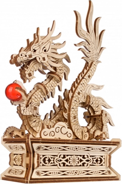 UGEARS drak – 3D drevené mechanické puzzle so skrytou schránkou