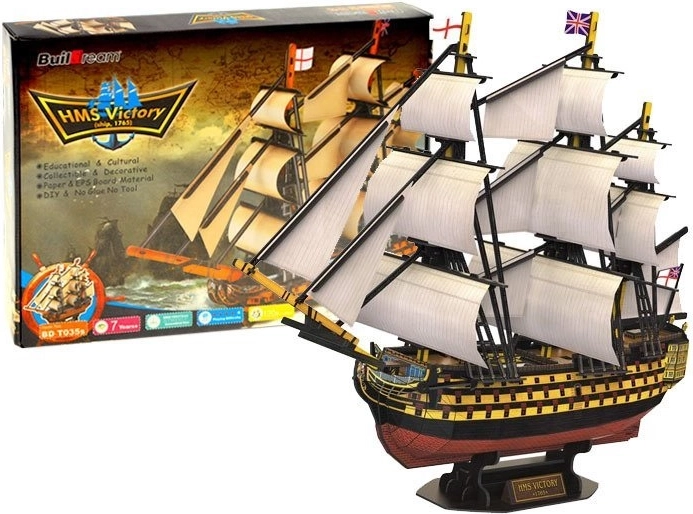 3D puzzle loď HMS VICTORY – historická plachetnica