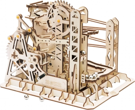 ROKR drevená guľôčková dráha Explorer – 3D puzzle