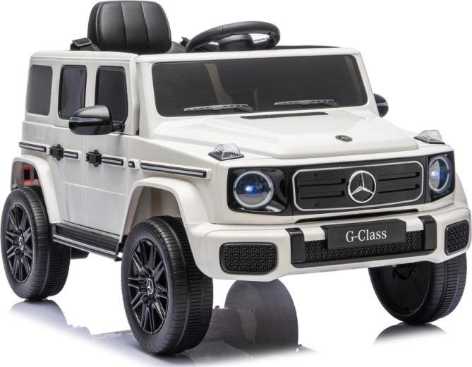 Elektrické autíčko Mercedes G-Class 4x4 24 V v bielej farbe