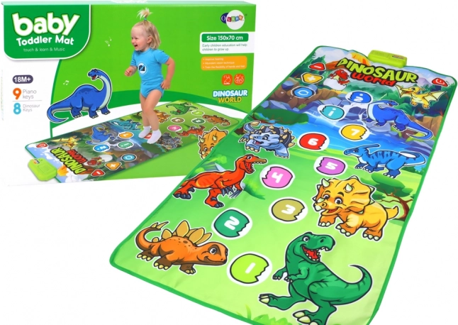 Vzdelávacia tanečná podložka Interaktívne zvuky dinosaurov