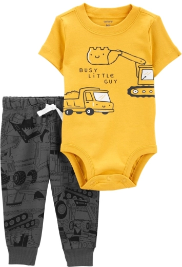 CARTER'S 2-dielny set: body s krátkym rukávom a tepláky blue dog pre chlapcov – Veľkosť 3m