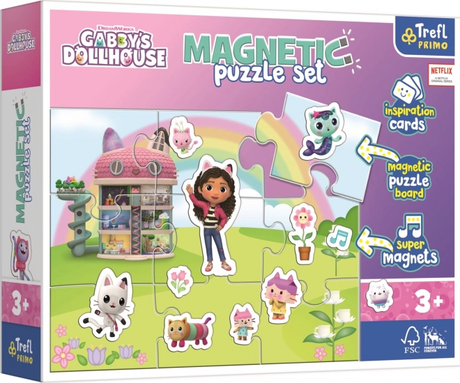 Magnetická puzzle sada Gábikin čarovný domček Trefl