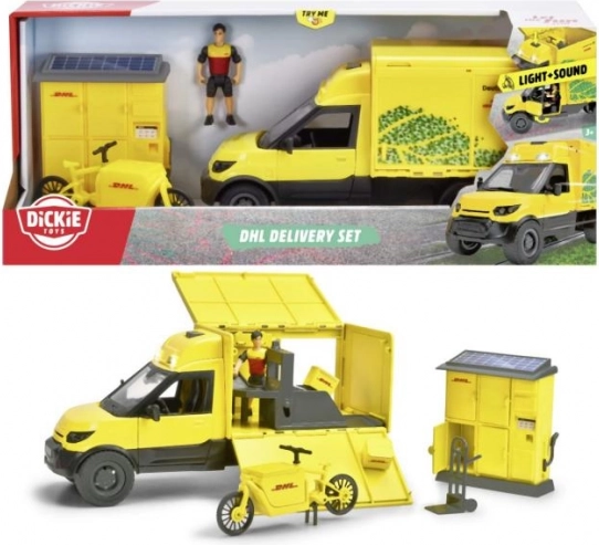 DHL city set s nákladným vozidlom 25 cm od Dickie Toys
