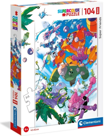 Puzzle CLEMENTONI Super Priatelia! MAXI 104 dielikov