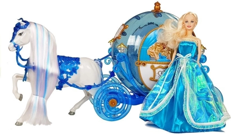 Bábika ako princezná v trblietavej róbe