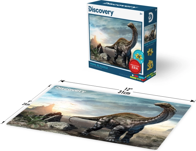 3D puzzle Apatosaurus 48 dielikov